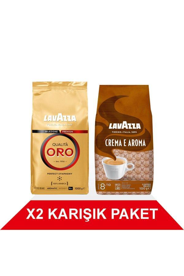 Qualità Oro + Crema E Aramo Çekirdek Kahve (1000gr) 2'Li Paket - Image 1