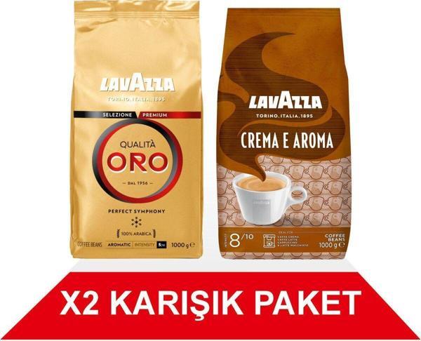 Qualità Oro + Crema E Aramo Çekirdek Kahve (1000gr) 2'Li Paket - Image 1