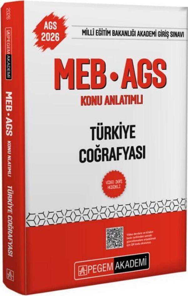 Pegem Yayınları 2026 MEB AGS Türkiye Coğrafyası Konu Anlatımlı - Pegem Akademi Yayıncılık - Image 1