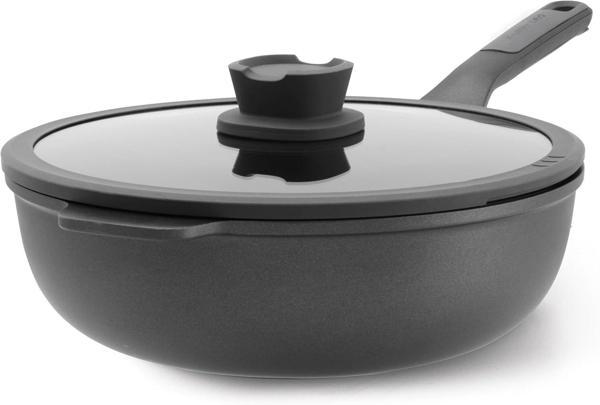 Berghoff Leo Stone Yapışmaz Kapaklı Alüminyum Döküm Wok Tava 28 Cm - Image 1
