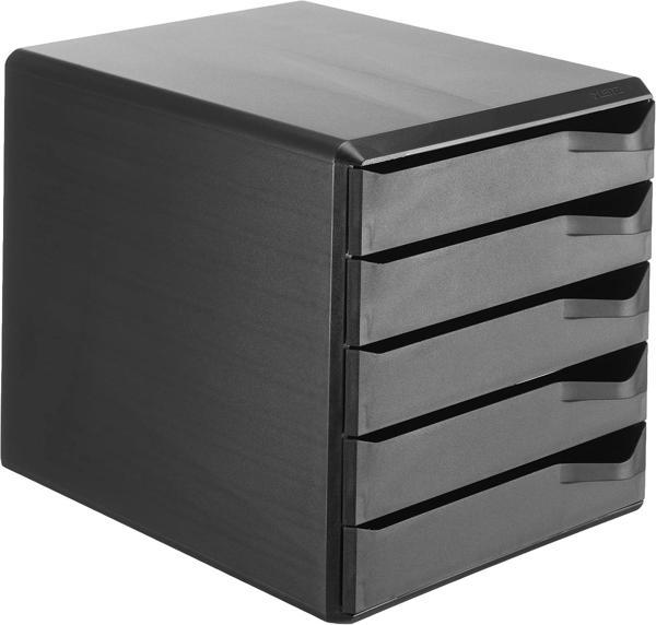 Leitz A4 Çekmeceli Evrak Rafı, Siyah, 5 Çekmeceli, 52930095 - Image 1