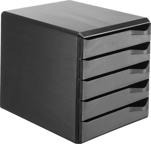 Leitz A4 Çekmeceli Evrak Rafı, Siyah, 5 Çekmeceli, 52930095 - Image 1