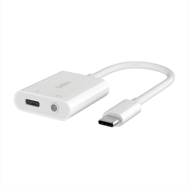 Belkin Rockstar™ 3,5 Mm Ses + Usb-C® Şarj Adaptörü, Usb-C 60W Güç Dağıtımlı Kulaklık Adaptörü Iphone - Image 1