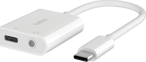 Belkin Rockstar™ 3,5 Mm Ses + Usb-C® Şarj Adaptörü, Usb-C 60W Güç Dağıtımlı Kulaklık Adaptörü Iphone - Image 1