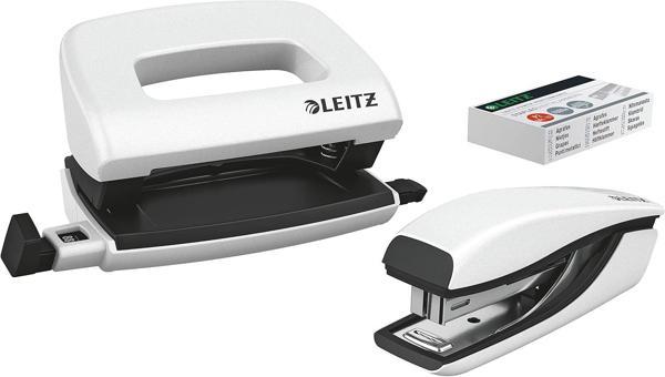 Leitz Nexxt Mini Delgeç Ve Zımba Seti, 10 Sayfaya Kadar, P2 No. 10 Zımba Teli, Inci Beyazı, Wow, 556 - Image 1