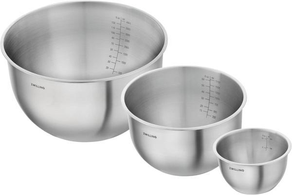 Zwilling Fresh & Save Bowls Kase Seti S/M/L / 3-Parça, Paslanmaz Çelik, Metalik Gri - Image 1