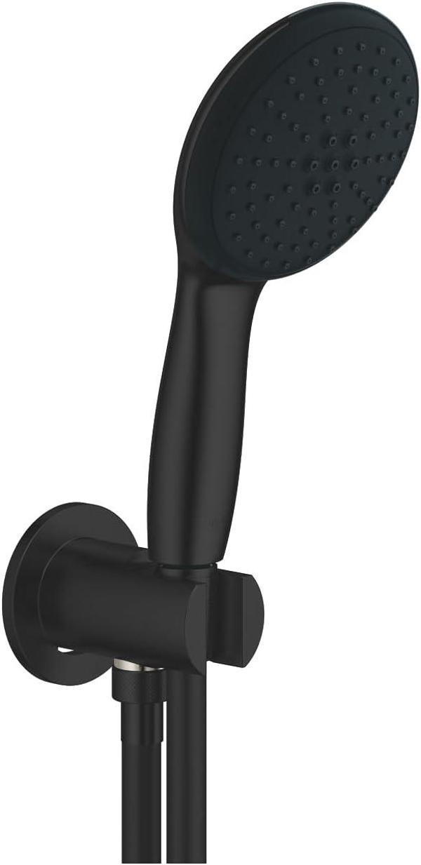 Grohe Tempesta 110 Su Çıkış Dirsekli El Duşu Seti 2 Akışlı Rain,Jet Mat Siyah - 264062433 - Image 1