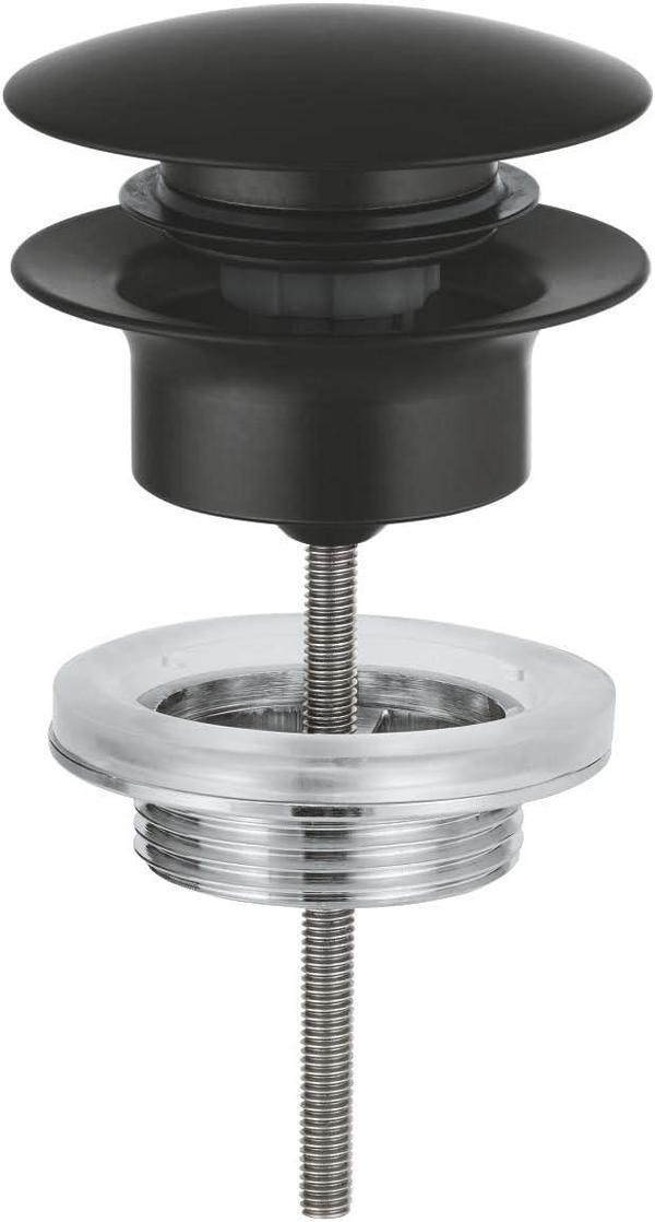 Grohe Bas-Aç Sifon Tapa Takımı Mat Siyah - 1024642430 - Image 1
