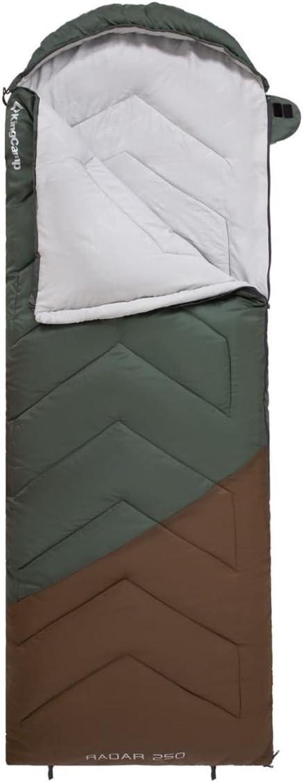 Kingcamp Radar 250 Deluxe -3°C Uyku Tulumu Green & Brown - Image 1