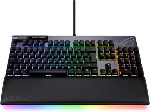 Asus Rog Strix Flare Ii Red Animate Rgb Oyuncu Klavyesi Değiştirilebilir Rog Nx Red Switch Ledli Ekr - Image 1