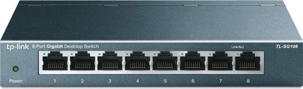 Tp-Link Tl-Sg108, 8-Port 10/100/1000 Mbps Gigabit Ethernet Switch 5 V Harici Güç Adaptörü - Image 1