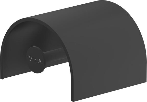 Vitra Origin A4488836 Kapaklı Tuvalet Kağıtlığı, Mat Siyah - Image 1