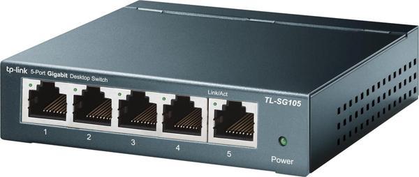 Tp-Link Tl-Sg105, 5-Port 10/100/1000Mbps Gigabit Siwtch - Image 1