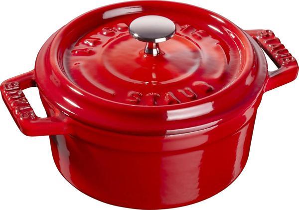 Staub Mini Cocotte, İndüksiyonlu, Dökme Demir, Kiraz Kırmızısı, 10 Cm, 13 X 10 X 7 Cm, 1 Adet - Image 1