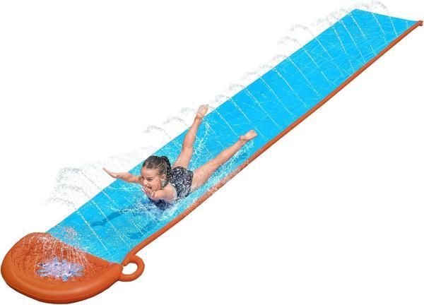 Bestway H20Go Single Su Kaydırağı, 4,88 M Şişirilebilir Dahili Fıskiyeli - Image 1