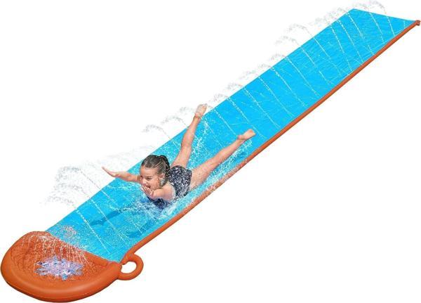 Bestway H20Go Single Su Kaydırağı, 4,88 M Şişirilebilir Dahili Fıskiyeli - Image 1