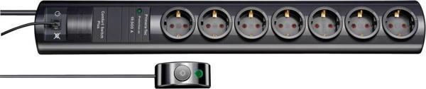 Brennenstuhl Primera-Tec Comfort Switch Plus 19.500 Amper Aşırı Gerilim Korumalı 2 Sabit ve 5 Aç/Kapa 7 Soketli Priz - Image 1