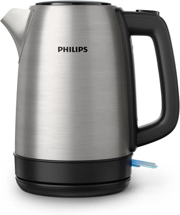 Philips Daily Collection Çelik Kettle 2200 W 1.7 Lt, Işıklı Gösterge, Yaylı Kapak, Hızlı Kaynatma Fo - Image 1