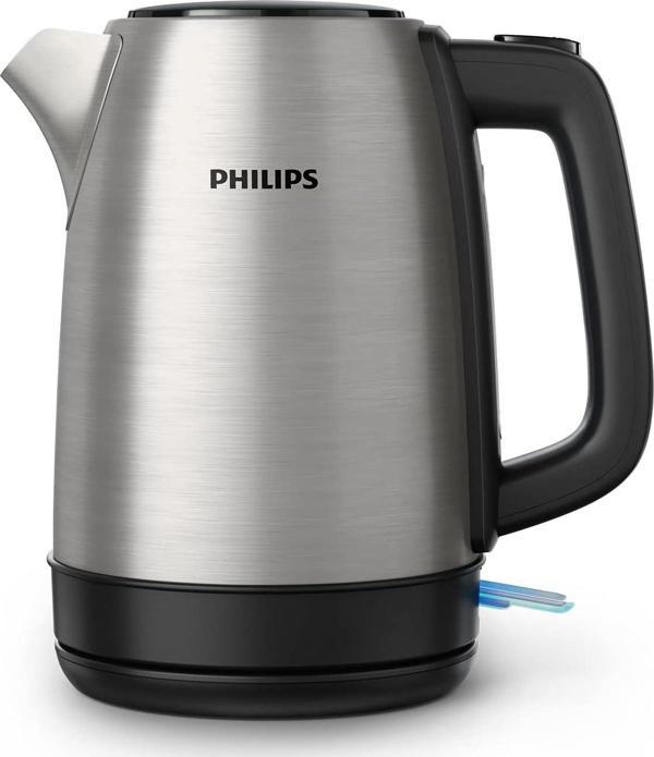 Philips Daily Collection Çelik Kettle 2200 W 1.7 Lt, Işıklı Gösterge, Yaylı Kapak, Hızlı Kaynatma Fo - Image 1