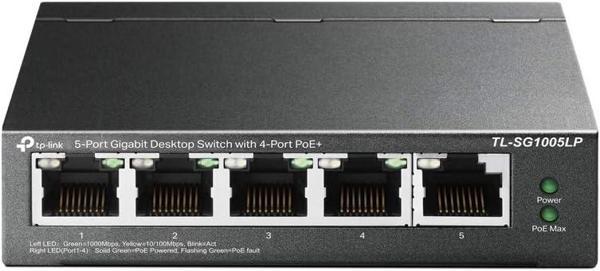 Tp-Link Tl-Sg1005Lp, 4 Port Poe + Ile 5 Port Gigabit Masaüstü Switch - Image 1