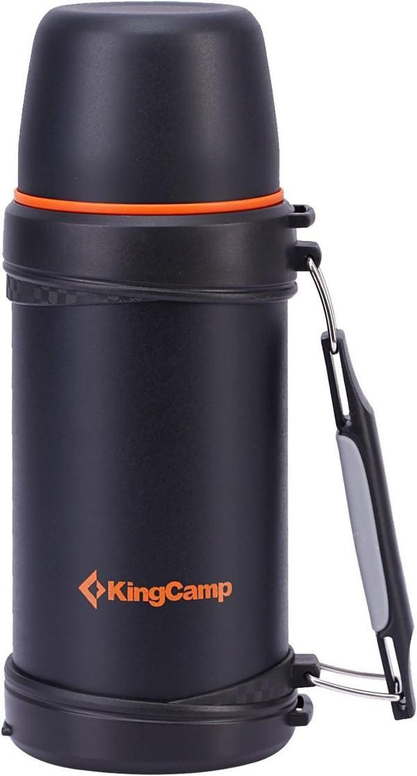 Kingcamp Paslanmaz Çelik Vakum Şişesi, Saplı Ve Kapak Kesici Ile Geniş Açıklık, Kapasite 750 Ml - Image 1