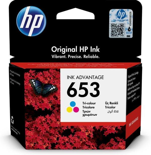 Hp 653 Renkli Mürekkep Kartuş 200 Sayfa (3Ym74Ae) - Image 1
