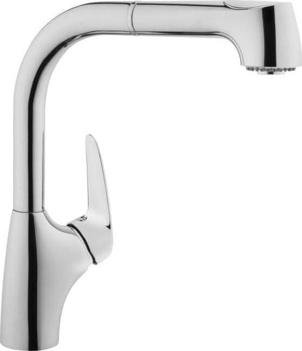 Artema Armix V3 A42151 Pull-Out Eviye Bataryası, El Duşlu, Krom - Image 1