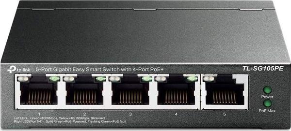 Tp-Link Tl-Sg105Pe, 5-Port Gigabit Easy Smart Switch With 4-Port Poe+ - Image 1