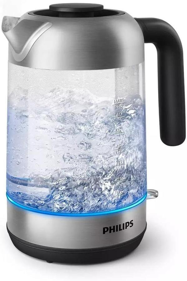 Philips Hd9339/80 Cam Su Isıtıcısı, 1,7 Litre, Led Aydınlatma, Kuru Çalışma Koruması, Çıkarılabilir  - Image 1