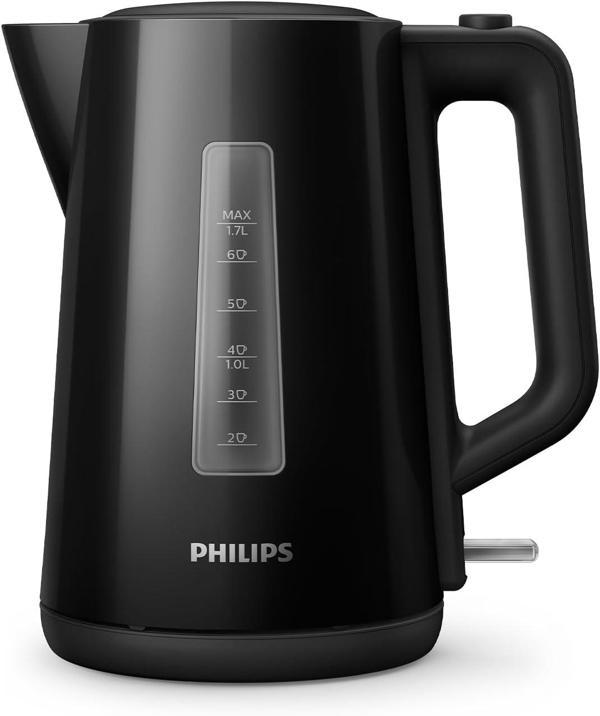 Philips Hd9318/20 Su Isıtıcı, 1.7 L Kapasite, 360° Döner Tabanlı, 2200W, Siyah - Image 1