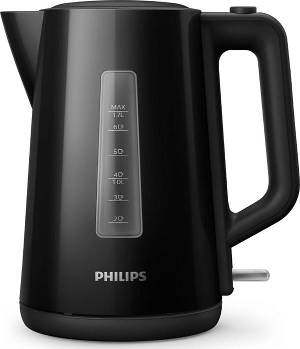 Philips Hd9318/20 Su Isıtıcı, 1.7 L Kapasite, 360° Döner Tabanlı, 2200W, Siyah - Image 1
