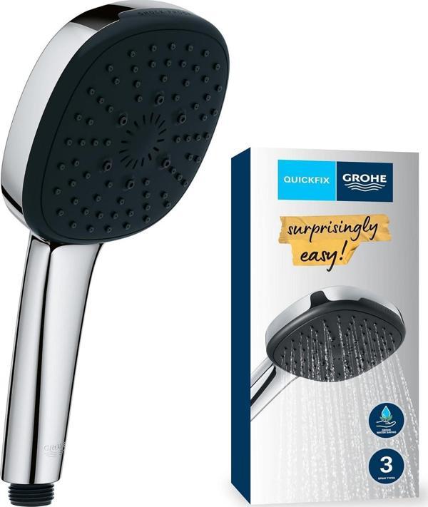 Grohe Vitalio Comfort 110 El Duşu, 3 Akışlı (Masaj, Yağmur & Jet), Smartswitch, 110Mm Kare Duş Başlı - Image 1