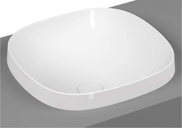 Vitra Frame 5654B403-0016 Tezgah Üstü Kare Lavabo, 41 Cm, Beyaz - Image 1