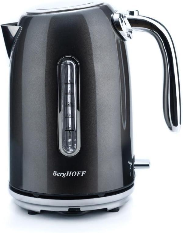 Berghoff Gem Metallic 1.7 Litre Parlak Silver Su Isıtıcısı - Image 1
