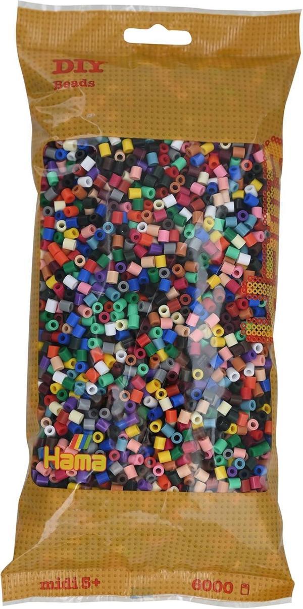 Hama 205 – 67 – Çerçeve İnciler, Yaklaşık 6000 Adet, Volltonmix - Image 1