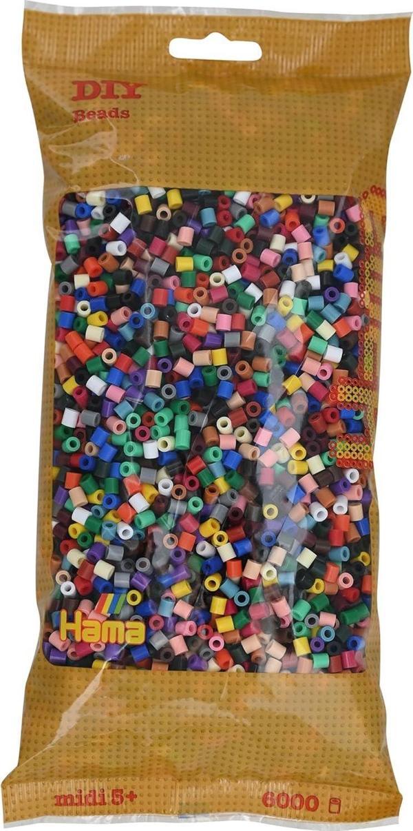 Hama 205 – 67 – Çerçeve İnciler, Yaklaşık 6000 Adet, Volltonmix - Image 1