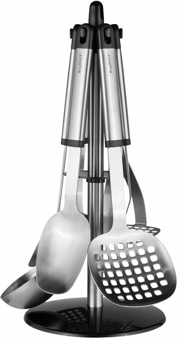 Berghoff 2800645 Mutfak Yardımcısı Seti, Paslanmaz Çelik, Metal, 13,5 X 22,5 X 45 Cm, 8 Birim - Image 1