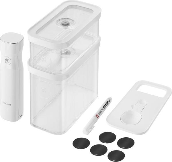 Zwilling Küp Vakumlu Başlangıç Seti, M / 5 Adet, Şeffaf-Beyaz | Cube Grey Line | No Plug - Image 1