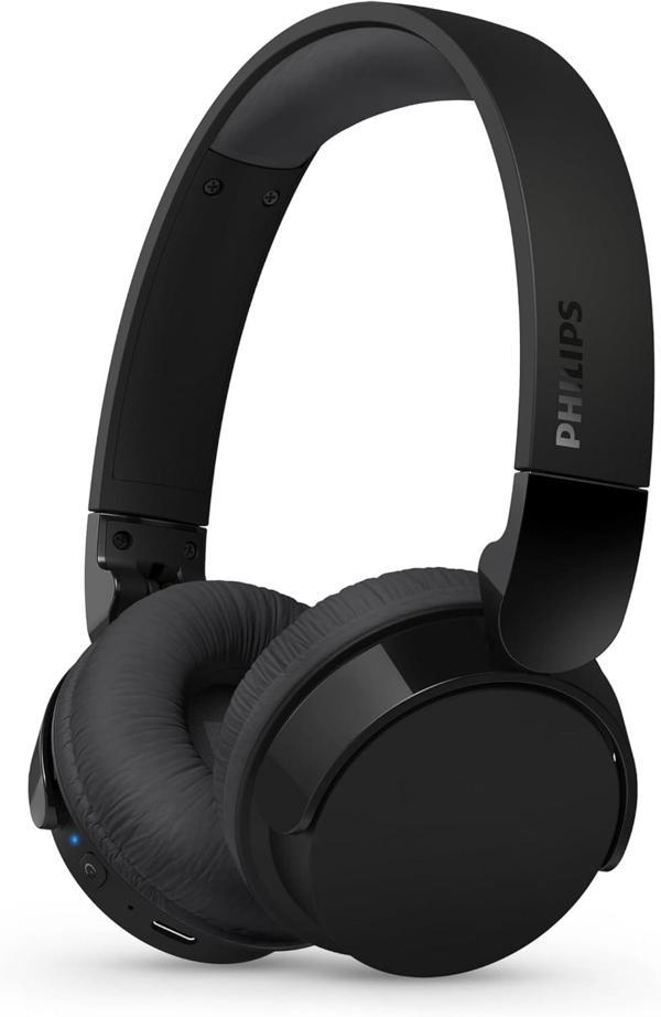 Philips Tah3209Bk Hafif Kulak Üstü Kablosuz Bluetooth Kulaklık, Pasif Gürültü Yalıtımlı, 25 Saat Çal - Image 1