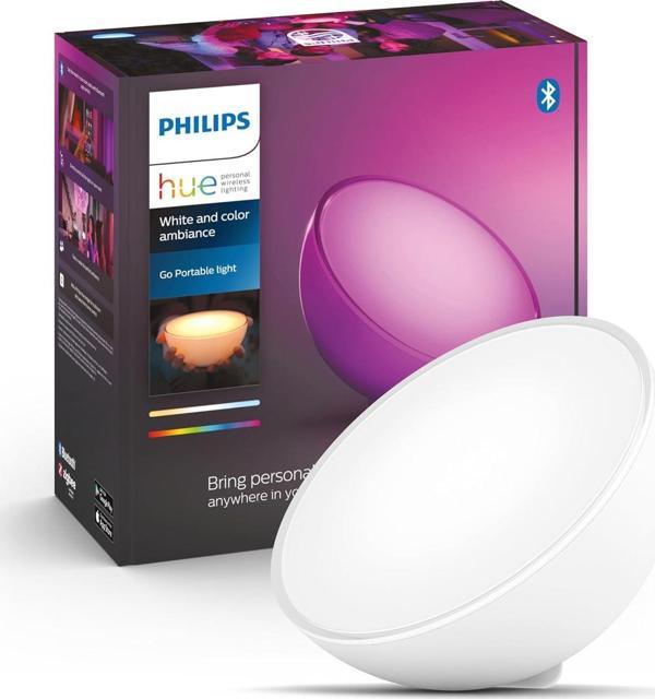Philips Huewca Go V2 Taşınabilir Akıllı Led Masa Lambası, Bluetooth Özellikli, Beyaz Ve Renkli - Image 1