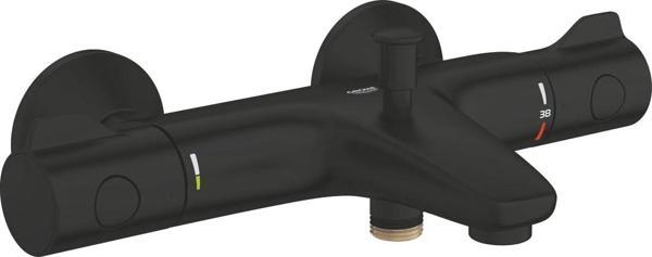 Grohe Grohtherm 800 Termostatik Banyo Bataryası Mat Siyah - 1022032430 - Image 1