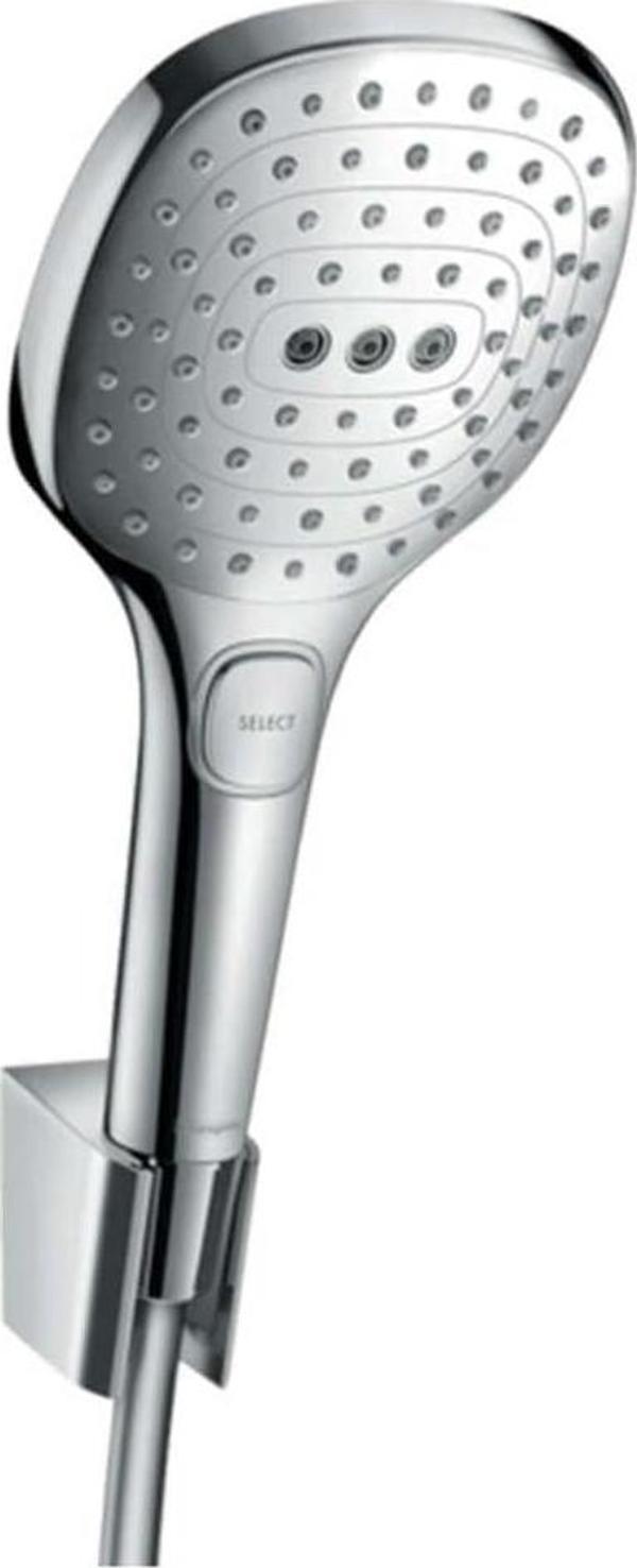 Hansgrohe Raindance Select E 120 Duş Başlığı Tutucusu Dahil, 3 Spot Türü, Krom - Image 1
