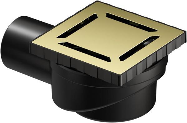 Vitra V-Flow Kare 5606972 Duş Kanalı Yandan Çıkışlı Dk 100 Kapak Parlak Altın - Image 1