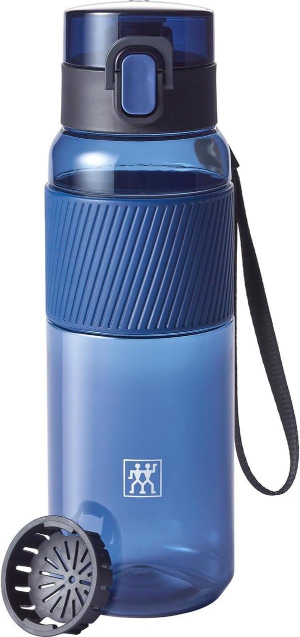 Zwilling İçecek Şişesi, Bpa Içermez, Fitness, Boş Zaman Ve Ofis Için Su Şişesi, Tritan, Koyu Mavi, 6 - Image 1