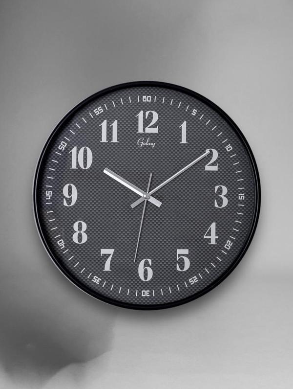 Galaxy 218-K-1 Serisi Eskitme Metal Görünümlü Sessiz Akar Modern Duvar Saati 30 cm - Image 1