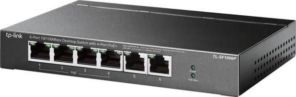 Tp-Link Tl-Sf1006P, 6-Port 10/100Mbps Desktop Switch With 4-Port Poe+ - Image 1