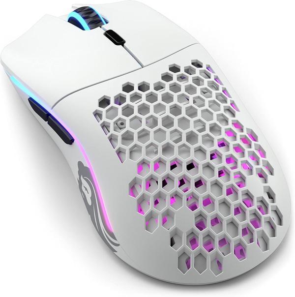 Glorious Pc Gaming Race Model O Minus Rgb Kablosuz Bamf Sensörlü 19000 Dpi 65 Gram Mouse Mat Beyaz - Image 1