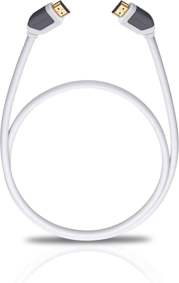 Oehlbach Shape Magic Hdmi Kablosu Beyaz 5.1 Metre - Image 1
