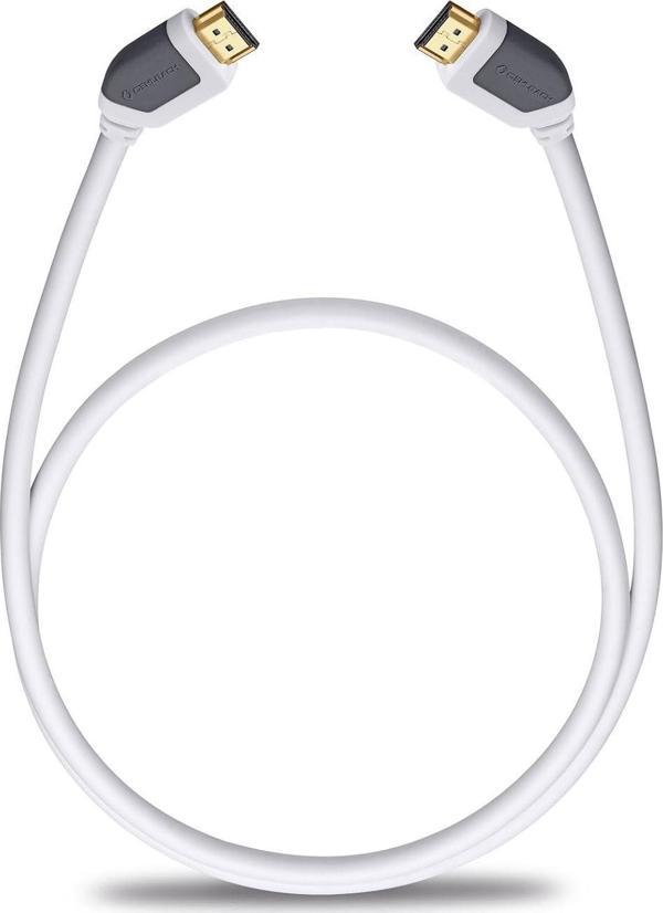 Oehlbach Shape Magic Hdmi Kablosu Beyaz 5.1 Metre - Image 1