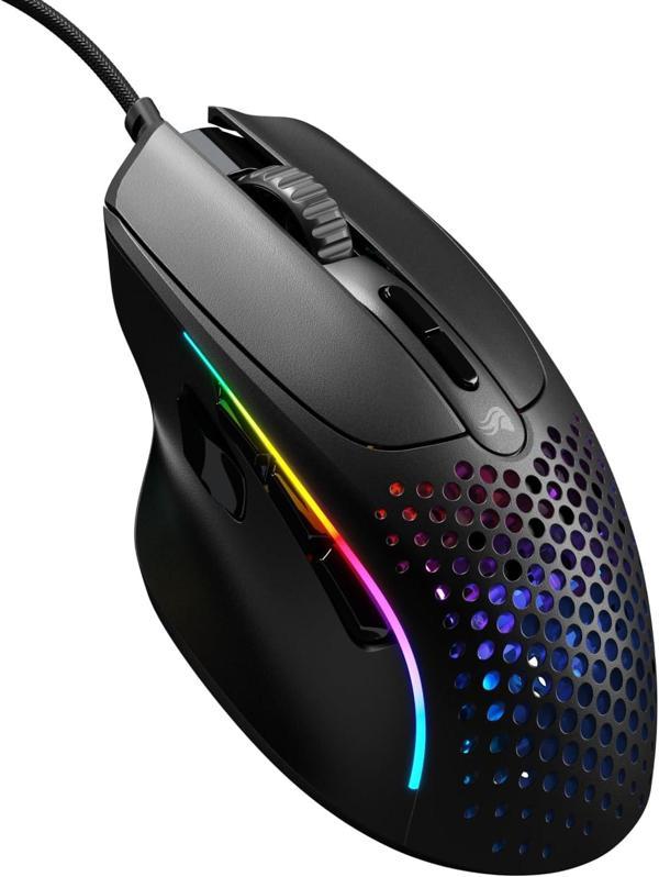 Glorious Model I 2 Kablolu Siyah Oyuncu Faresi: 9 Programlanabilir Düğme (2 Değiştirilebilir), 66 G  - Image 1